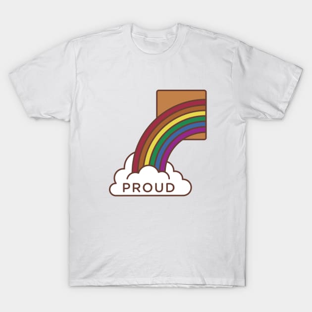 Out & Proud Rainbow T-Shirt by matthmacedo